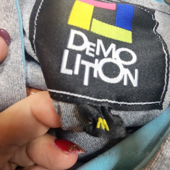Demo Lition Gray Face Hoodie Size Medium - Picture 5 of 7
